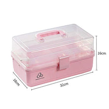 Tomyeer, scatola di primo soccorso multifunzionale per medicinali, portatile, per uso domestico, grande capacità, scatola per pillole e droghe, rosa