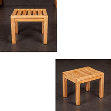 Bath Chair 42 * 34 * 35cm Bagno Sgabello in Legno Massiccio Sgabello Banco di Lavaggio Sgabello Piazza Sgabello Antiscivolo Impermeabile Doccia Sgabello Sicurezza