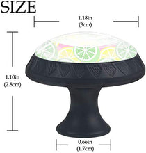 Verde Giallo Limone Limone Frutta Rosa Pomelli per Porta Set di 4 Pomelli per Mobili Manopole per Cassetti Cucina Armadio Vetro