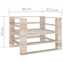 vidaXL Divano da giardino in legno di pino impregnato, per paletteria, divano da giardino, poltrona lounge da giardino