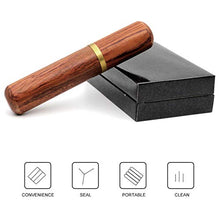 WSJMJ Custodia per Sigari da Viaggio in Legno di Cedro, Humidor con Sigari Rivestiti in Legno di Cedro,B