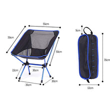 Oeternity Sedia Pieghevole Portatile da Esterno Ultra-Leggero, Portatile, Traspirante E Confortevole, Molto Adatto per attività All'aperto, Campeggio, Escursionismo, Picnic, Pesca,Royal Blue