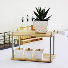 LYM &ripiano di stoccaggio Scaffali da Cucina, Tavolo da Pranzo a Doppio Strato Rack for stoccaggio unità organizzatore Multifunzione for Uso Domestico Scaffale di Finitura