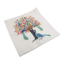 Weiy - Set di cuscini decorativi, motivo: fiori e uccelli, farfalle, Flax, come da immagine., 43.5*44.5cm
