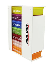 com-four® 2X Dispenser per dose di farmaco 7 Giorni - Scatola per farmaci - Scatola per Pillole - Scatola per compresse - Dose settimanale [Lingua: Tedesco]