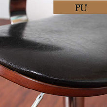 LLT Pratico sgabello Sgabelli colazione Bar Stool Cucina di lusso a 360 ° girevole Bar contatore Sedia da ufficio regolabile Altezza sede morbida rotonda Ritorno Carico massimo 120Kg,Marrone,45~63