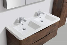 Mobile da bagno SMILE 1200 - palissandro -Con armadietto a specchio G1200, Con colonna sospesa destra