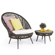 N/Z Attrezzature quotidiane Patio Portico Set di mobili Tavoli e sedie da Esterno Terrazza Cortile Giardino Tessitura Divano in Rattan Combinazione di mobili Abito a Tre Pezzi per Esterni
