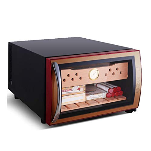 Armadio per sigari Mini portasigari a temperatura costante Armadio idratante Piccolo mobiletto per sigari Armadio porta sigari silenzioso per la casa ( Color : Black , Size : 41*55*27.5cm )