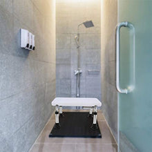 Ausla Sgabello Antiscivolo da Bagno, Sedia da Doccia, Antiscivolo, Regolabile in Altezza, per Persone anziane, per Bagno, Cucina, 78 x 95 cm