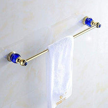 PYROJEWEL Mensole Bagno Bar Bar Rack Appendiabiti da Bagno Strato Singolo Ciondolo Barra di Oro Rame Rack Asta Singola cremagliera di Cristallo Base mensola da Bagno