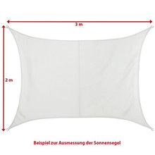 BB Sport Tenda Velo Sole 4m x 5m Cocco Rettangolare Vela Sole Ombreggiante 100% PES Protezione Solare UV 30+ Parasole Giardino Esterni