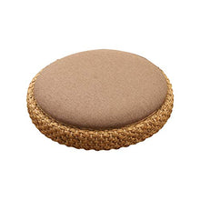 LTINN Rotondo Cuscino da Pavimento Tatami Tappetino A Mano Cuscino del Sedile Pouf Traspirabilità per Meditazione Yoga Cerimonia del tè-a, Cuscini ecologici, Soggiorno Balcone Giardino