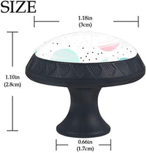 Triangolo geometrico tondo blu rosa Pomelli per Porta Set di 4 Pomelli per Mobili Manopole per Cassetti Cucina Armadio Vetro