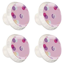 Puntini colorati 4 PCS Pomelli per Porta, Pomolo per Mobile, Pomelli per Mobili con Viti, Maniglia per Armadietto, Pomelli per Porta, Pomelli per Cassetti per Porta, Armadio, Cassetto e Credenza