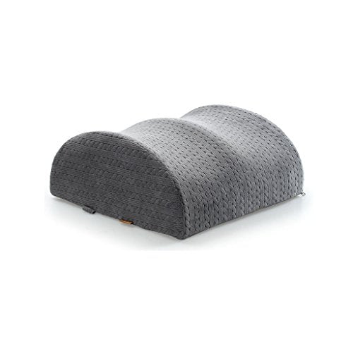 Xufei Cuscini Imbottiti in Cotone a Memoria rimbalzante, Vita Attillata della Gamba, Grande Cuscino Lombare Lombare con Cuscino per maternità Anziani Pigro (Color : Light Grey)