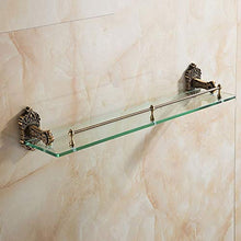 SWNN Bathroom Shelves Mensola da Bagno in Vetro da Bagno Mensola da Bagno in Alluminio Multifunzione con Mensola da Bagno