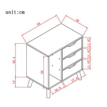 DGHJK Mobili per la casa, mensola Comodino Armadietto con 3 cassetti Tavolino Multiuso Mobili per la casa (Colore: Bianco)