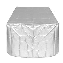 ZOYOSI 170 x 97 x 71 cm Argento Mobili Copertura Impermeabile Rettangolare Tavolo da Giardino Sedia Riparo