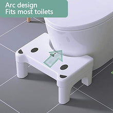 LZL Sgabello WC Sgabello Toilette vasino vasto Vaso Sgabello di aiuti Squat Sgabello adeguato Postura igienica per la Salute Vasino Tozzo (Color : White, Dimensione : Conventional)
