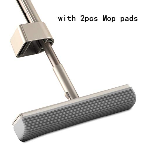 SSAYY Spray Mop Mop in Spugna PVA con 2 Assorbenti di Ricambio Assorbenti Maniglia Super Professionale per Utensili per La Pulizia del Legno Duro Dell'Inondazione della Cucina Domestica