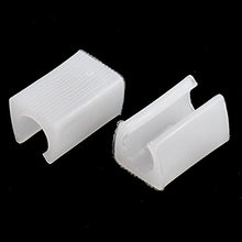 DealMux Rotondi di plastica a Forma di U Chair Piede Piedini Tubo Caps Protector 8 Pezzi Bianco