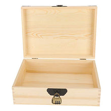 needlid Scatola portaoggetti in Legno, Scatola portaoggetti in Legno con Coperchio, Piccola Scatola portaoggetti in Legno massello per Monete d'Argento, Gioielli Cosmetici