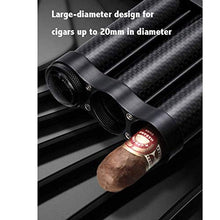 XZJJZ Singolo Cigar Humidor - Portable Sigaro idratante Tubo di Viaggio Cigar Set in Fibra di Carbonio Materiale Cigar Box