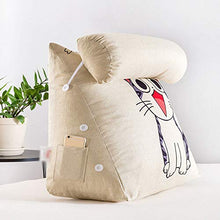 YAHAO Cuscino Comodo Triangolare Cuscino da Lettura Cuscino Schienale, Cuscino A Cuneo per Divano E Divano, Cuscino di Lettura per Una Seduta Confortevole Cuscino da Letto,D-60 * 50cm