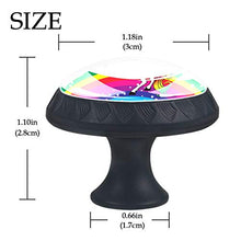 Unicorno arcobaleno 4 PCS Pomelli per Porta, Pomolo per Mobile, Pomelli per Mobili con Viti, Maniglia per Armadietto, Pomelli per Porta, Pomelli per Cassetti per Porta, Armadio, Cassetto e Credenza