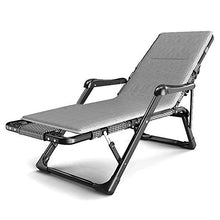Sedie a gravità Zero Chaise Longue Imbottita reclinabile Esterno con Cuscino Grigio, Cuscino, Sedia a gravità Zero Oversize terrazza, Giardino