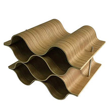 ZZALLL ZZALLLPortabottiglie da appoggio per la casa, in Legno, Elegante e Moderno, portabottiglie da Tavolo