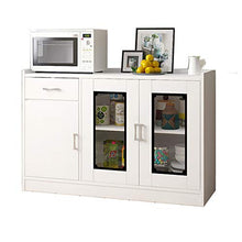 LULUVicky in Piedi Bagagli Petto Cucina Governo di immagazzinaggio, Consolle Credenza con cassetto Cassetto Bassa Credenza (Color : White, Size : 120x40x80cm)