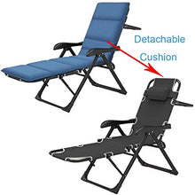 SHUAIIJUAN Sedia per il tempo libero domestico Sedie pieghevoli Lounge Chair regolabile reclinabile Sedia da giardino Sdraio reclinabili for Patio, Conservatorio, spiaggia, giardino di sostegno 200kg