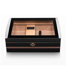 SHYPT Cigar Box Cigar Humidor for Circa, con igrometro e umidificatore in Legno Scatola di sigari