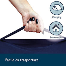 Beautissu Materasso da Campeggio Pieghevole - Materasso Pieghevole Ospiti - Campix 80x195 cm - Soffice Confortevole e Funzionale - Blu - Materasso Traspirante in Microfibra - Lettino da Viaggio