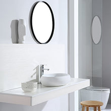 Eridanus Serie MALIE-B, Lavabo di Ceramica Bianco Lusso Lavandino Lavello Lavamano Lavabo da Appoggio Tondo Ovale Bacinella Lavandino Lavello per Bagno Casa Bidet Lavabo