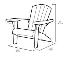 Keter 247060 Elegante Sedia a Sdraio Mountain con Finitura Effetto Legno, Grafite