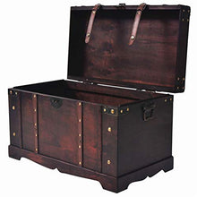 BIGTO, Baule Vintage in Legno per Camera da Letto, Armadio, Organizer per la casa, Collezione di mobili, 66 x 38 x 40 cm