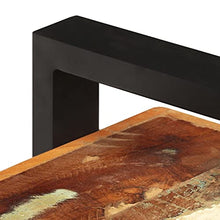 vidaXL Credenza con 3 Ripiani 120x40x75 cm in Massello di Recupero