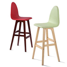 GUOLINGHUI Sedie da Bar Moderne in Stile Industriale Set di 2， Counter Sedie da Bar in Legno da Cucina da Casa ， Sgabelli da Bar Girevoli A 360 ° con Schienale Alto Sedile da Pub (Colore : Verde)