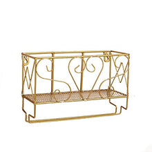 Dniu Stemware, supporto per bicchieri da vino da parete, organizer per bicchieri da vino, può contenere bottiglie di vino per il bar della cucina (oro, a forma di cuore)