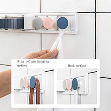 ZXCASDF più Adatto per Bagno Libera Punzonatura Cremagliera Mop Serie di Ganci di Clip Scopa Bagno Antiscivolo Impermeabile Fermaglio Mop Toilette Parete Stoccaggio