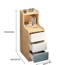 Yxxc Lampada da Terra Regolabile Tavolino da caffè Comodino Ultra-Stretto Camera da Letto Moderna Semplice Mini ripiano Piccolo Comodino Semplice Armadio p