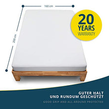 sinnlein Coprimaterasso Impermeabile Matrimoniale 160 x 200 cm Proteggi Materasso Traspirante, Antiacari, Antibatterico - Copri materassi con Trattamento Nuova Generazione - 20 Anni di Garanzia