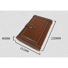 ZYING Leather Cigar Box - Portable Cedro Legno e Pelle Cigar Storage Box Seal Design con Una buona Tenuta (Color : Black)