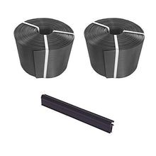 Thermoplast® 2 strisce protettive per recinzioni, 19 cm x 26 m = 4,94 m², antracite, 10 anni di garanzia ENDCLIPS 19 cm x 10 pezzi