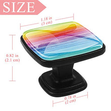 Strisce arcobaleno 4 PCS Pomelli per Porta, Pomolo per Mobile, Pomelli per Mobili con Viti, Maniglia per Armadietto, Pomelli per Porta, Pomelli per Cassetti per Porta, Armadio, Cassetto e Credenza