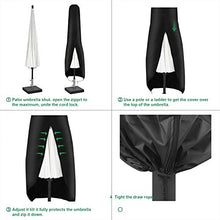 INMUA Coperture per Ombrelloni da Giardino, Copertura per Ombrellone Impermeabile a Sbalzo Grande da 2 a 3 m Fodera Protettiva per Ombrellone, Antivento, Anti UV (265X 40 X 70/50CM)