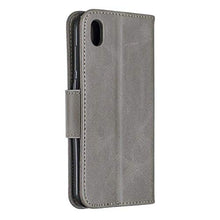 GIMTON Cover per Huawei Y5 2019 / Huawei Honor 8S, Anti Graffio Custodia in Pelle Cover con Cinturino da Polso e Slot Carte, Portafoglio Cover per Huawei Y5 2019 / Huawei Honor 8S, Grigio